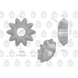 Differential gear satellite mf3 mf4 original