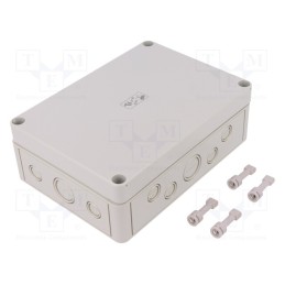 1 pcs x SPELSBERG - 10541501 - Enclosure: multipurpose, X: 130mm, Y: 180mm, Z: 63mm, TK PS, grey