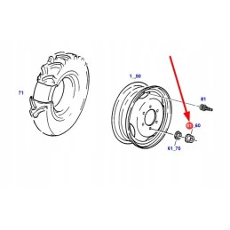 X435510541000 wheel nut m18 x 1 5