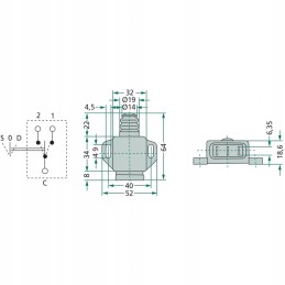Mechanical contact switch 22715110000