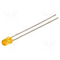 5 pcs x LITEON - LTL42NKFD - LED, 3mm, amber, 140÷680mcd, 65°, Front: convex, 2.05÷2.4V