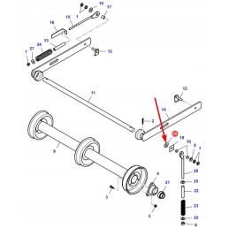 La355502320 chaff elevator shaft washer