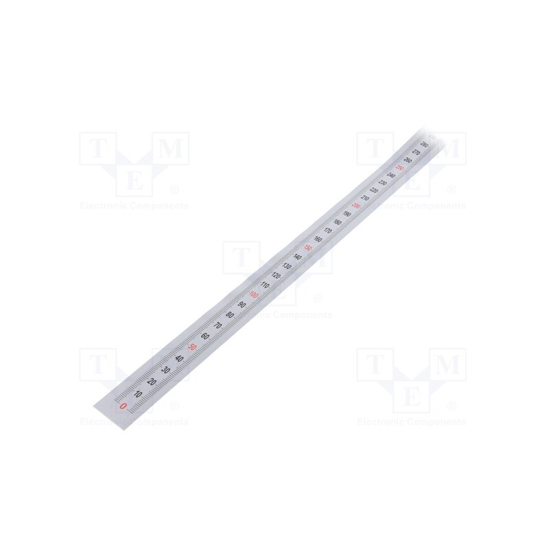 1 pcs x ELESA+GANTER - GN 711-KUS-750-S-U - Ruler, figures vertically arranged,self-adhesive, W: 11mm