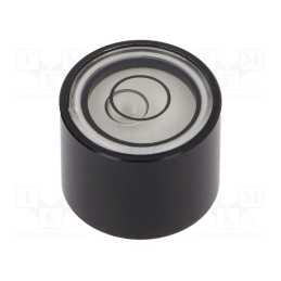 1 pcs x ELESA+GANTER - GN 2280-ALS-17-K-30 - Spirit level, H: 13mm, aluminium, Body: black, bull's eye levels