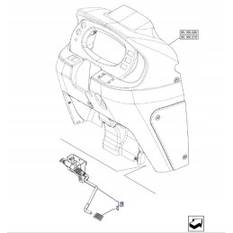 Accelerator pedal new holland td5 47540819