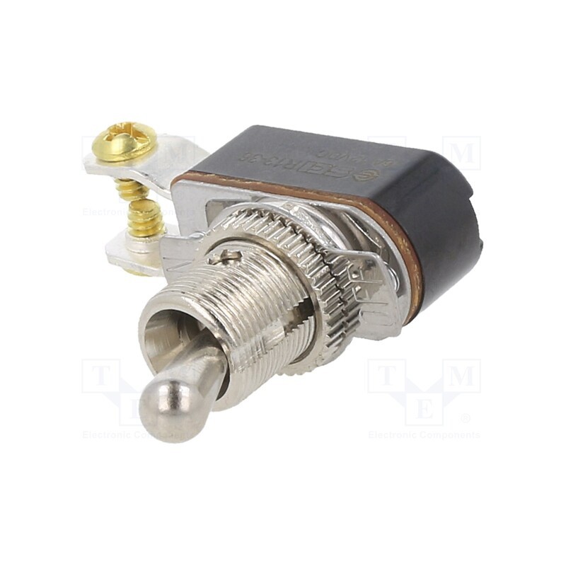 1 pcs x SWITCH COMPONENTS - TC-1A-AC-6-2 - Switch: toggle, Pos: 2, SPST, ON-OFF, 6A/125VAC, Leads: screw, 50mΩ