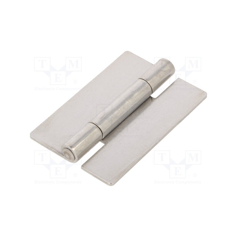 1 pcs x ELESA+GANTER - GN 136-NI-50-75-A - Hinge, Width: 50mm, stainless steel, H: 75mm, for welding