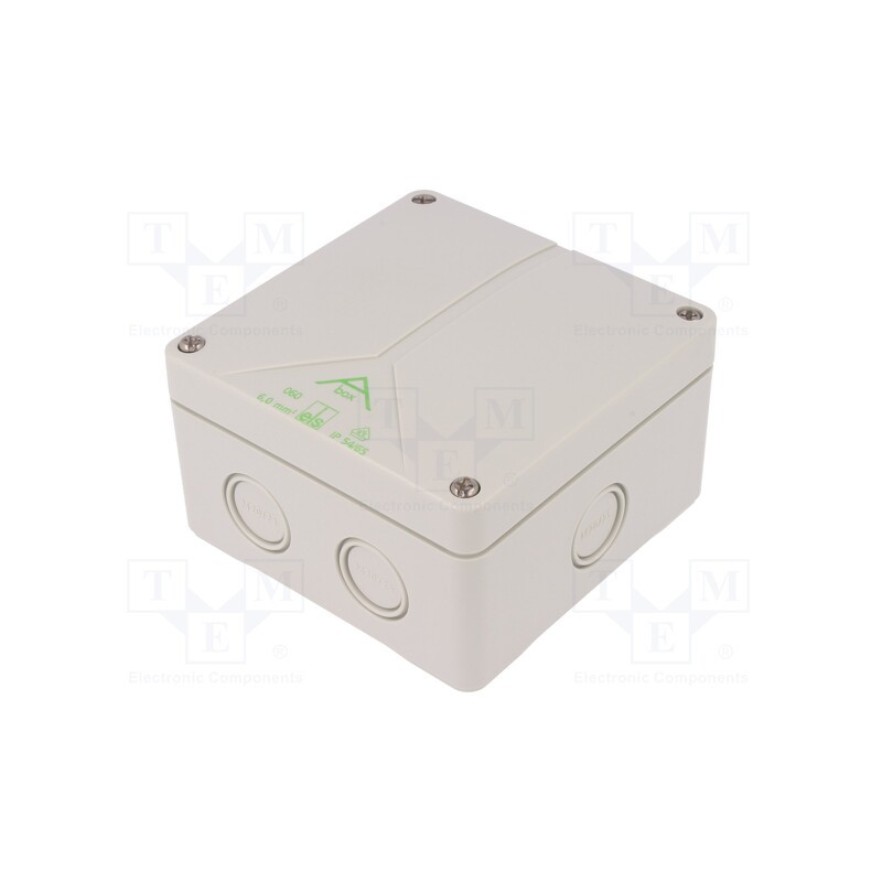 1 pcs x SPELSBERG - 80640701 - Enclosure: junction box, X: 110mm, Y: 110mm, Z: 67mm, polystyrene