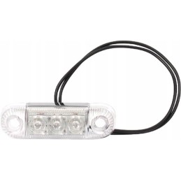 Rectangular LED marker lamp 12 24v transparent