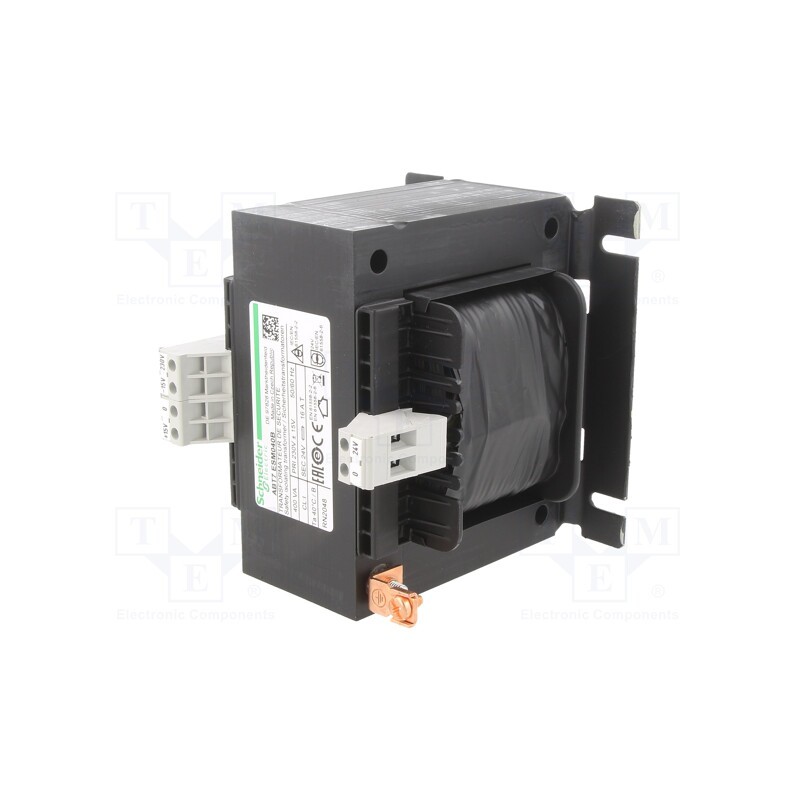 1 pcs x SCHNEIDER ELECTRIC - ABT7ESM040B - Transformer: mains, 400VA, 230VAC, 24V, Leads: terminal block, IP00