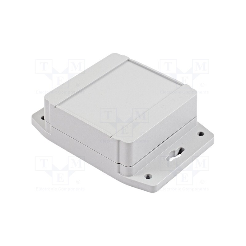 1 pcs x HAMMOND - 1555E2F17GY - Enclosure: multipurpose, X: 90mm, Y: 90mm, Z: 38mm, with fixing lugs