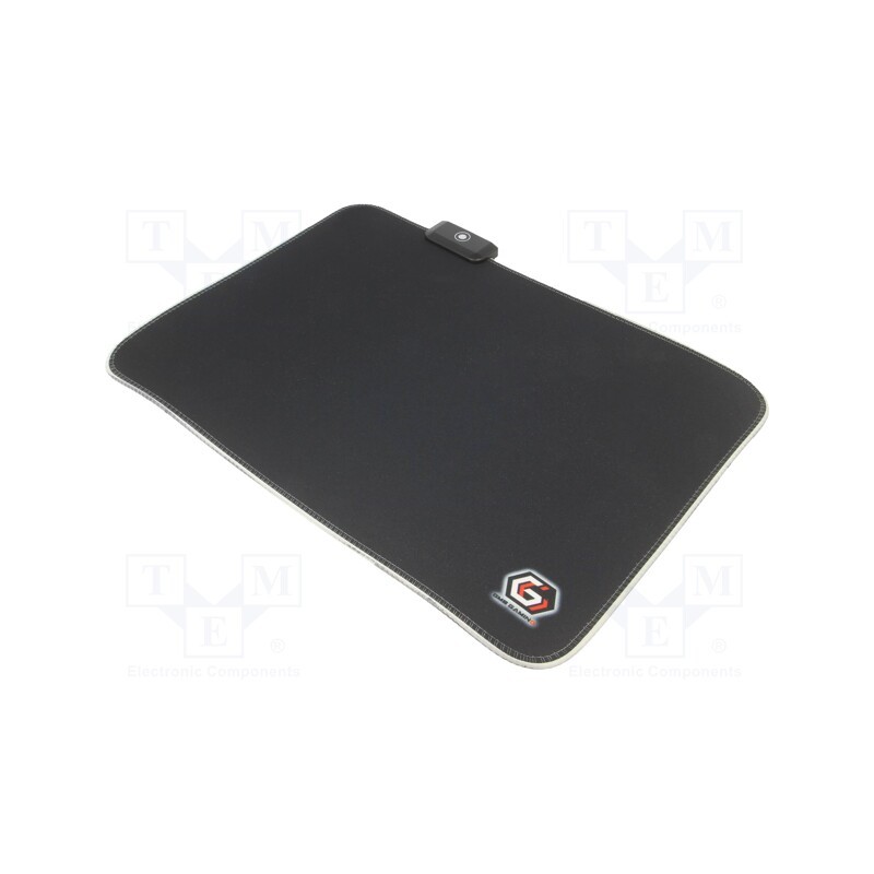 1 pcs x GEMBIRD - MP-GAMELED-M - Mouse pad, black, Features: with LED, Len: 1.5m