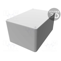 1 pcs x HAMMOND - 1590WTBK - Enclosure: multipurpose, X: 80mm, Y: 120mm, Z: 59mm, 1590W, aluminium