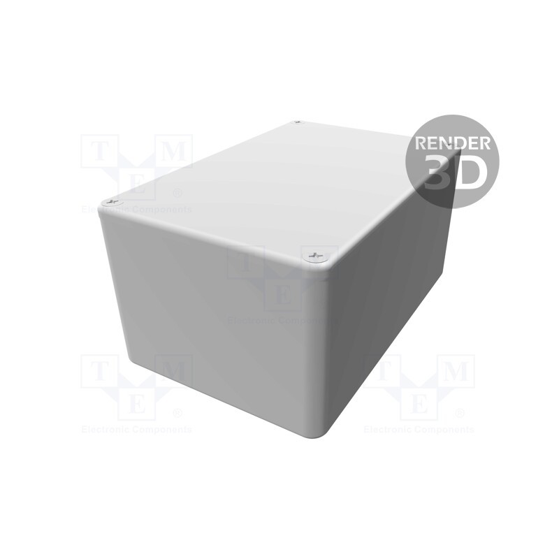 1 pcs x HAMMOND - 1590WTBK - Enclosure: multipurpose, X: 80mm, Y: 120mm, Z: 59mm, 1590W, aluminium
