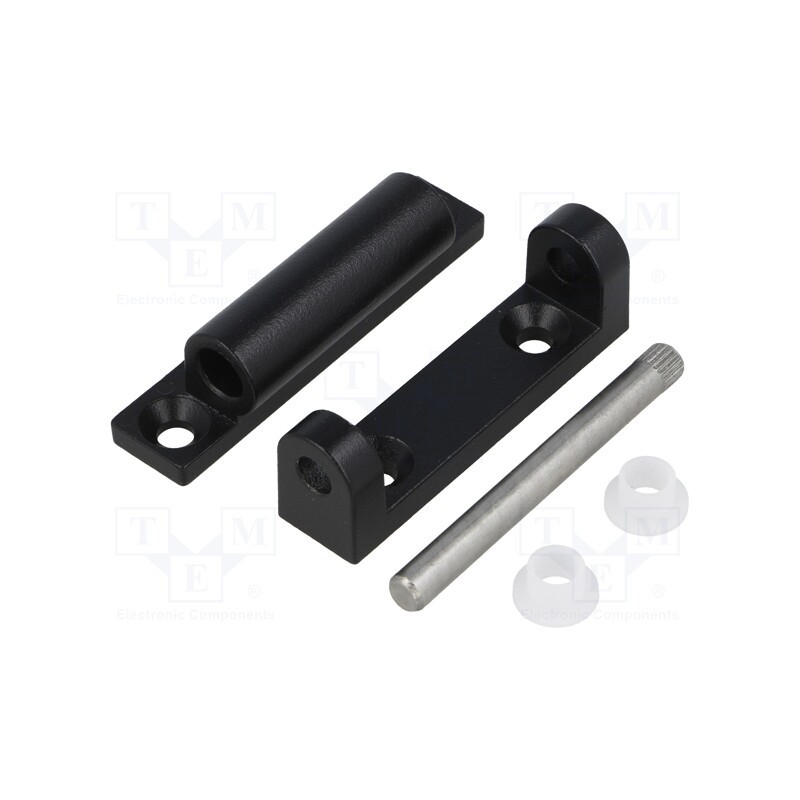 1 pcs x ROZTOCZE - 3.531.002-04 - Hinge, Width: 24mm, zinc and aluminium alloy, black, H: 66mm
