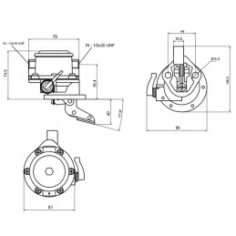 Fuel pump massey ferguson 2641338