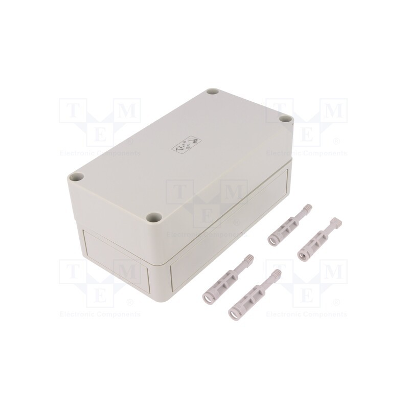 1 pcs x SPELSBERG - 11091001 - Enclosure: multipurpose, X: 94mm, Y: 180mm, Z: 81mm, TK PS, grey, IP66