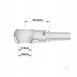 Eyelet tip dn10 oe3 8 bsp 16 3mm pqb106
