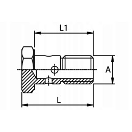 Overflow screw m14x1 5
