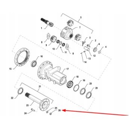 Pis03050003 nut m20 x 1 5