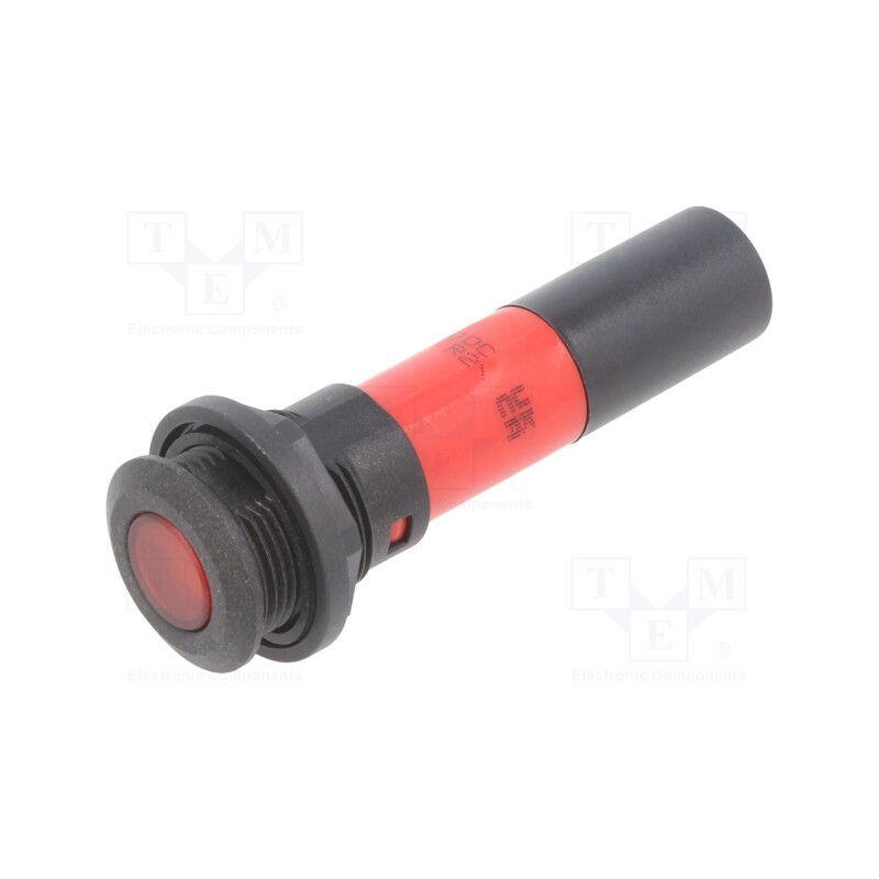 1 pcs x CML INNOVATIVE TECHNOLOGIES - 19411130DC - Indicator: LED, flat, red, 130VDC, Ø16mm
