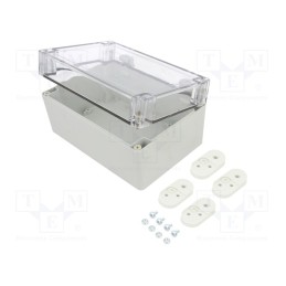 1 pcs x KRADEX - ZP180.120.90 SET2 - Enclosure: multipurpose, X: 120mm, Y: 180mm, Z: 90mm, ZP, light grey