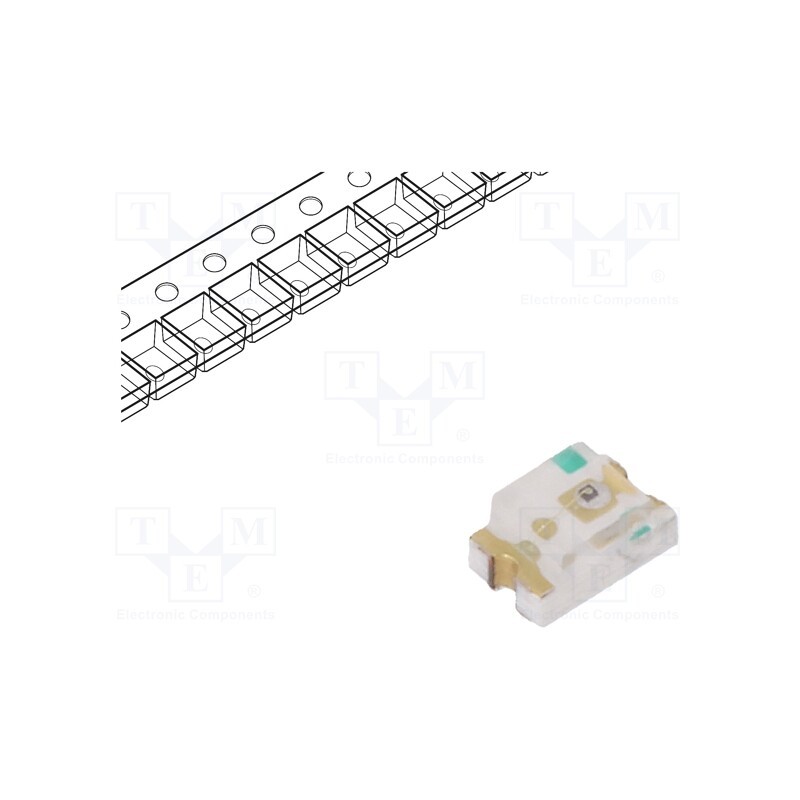 5 pcs x EVERLIGHT - 17-21/R6C-AP1Q2L/4T - LED, SMD, 0805, red, 45÷112mcd, 2x1.25x1mm, 140°, 1.7÷2.3V, 20mA