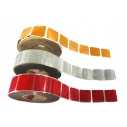 Red contour tape for tarpaulins