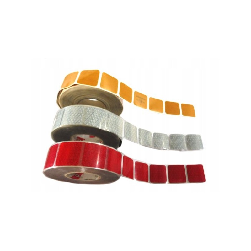 Red contour tape for tarpaulins