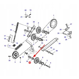 La322090350 chain wheel bearing bush