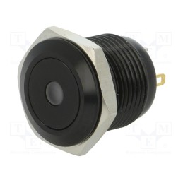 1 pcs x ONPOW - GQ16F-10D/J/B/12V/A - Switch: vandal resistant, Pos: 2, SPST-NO, 2A/36VDC, IP65, OFF-(ON)