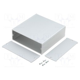 1 pcs x FISCHER ELEKTRONIK - TUF 120 42 120 ME - Enclosure: with panel, TUF, X: 120mm, Y: 120mm, Z: 42mm, aluminium