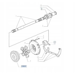 Clutch release bearing case mxm new holland tm 9