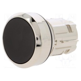 1 pcs x SIEMENS - 3SU1050-0AB10-0AA0 - Switch: push-button, 22mm, Stabl.pos: 1, black, none, IP67, flat