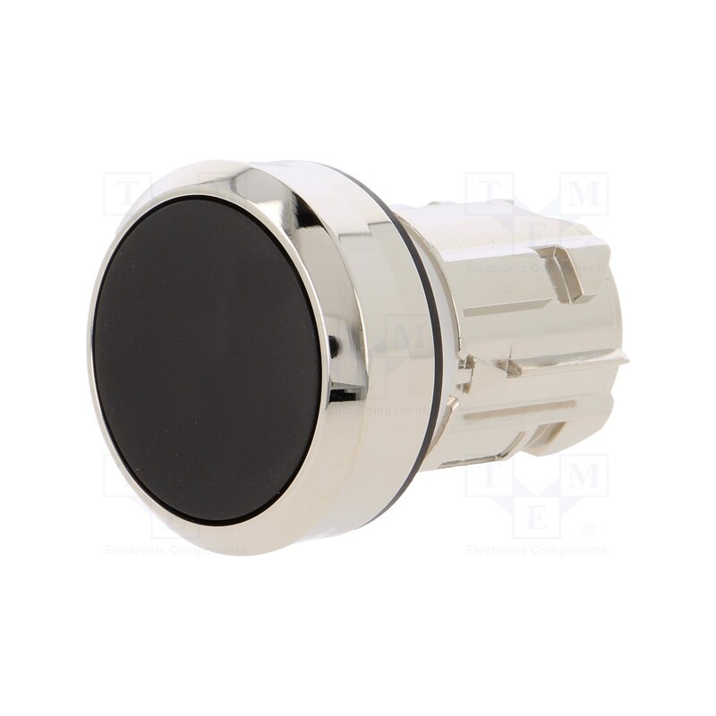 1 pcs x SIEMENS - 3SU1050-0AB10-0AA0 - Switch: push-button, 22mm, Stabl.pos: 1, black, none, IP67, flat