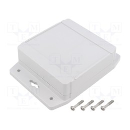 1 pcs x HAMMOND - 1555L2F17GY - Enclosure: multipurpose, X: 104mm, Y: 106mm, Z: 37mm, 1555F, grey