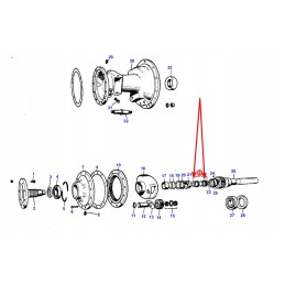 831675m1 rear axle bearing needle