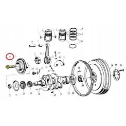 Crankshaft gear teeth c 330