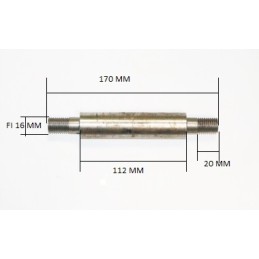 Polish short cultivator wheel axle
