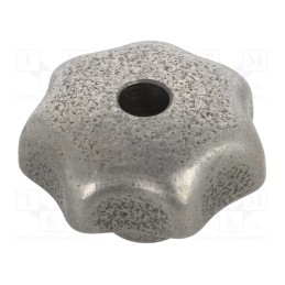 1 pcs x ELESA+GANTER - DIN 6336-GG-40-B8-B - Knob, Ø: 40mm, cast iron, Ømount.hole: 8mm, DIN 6336