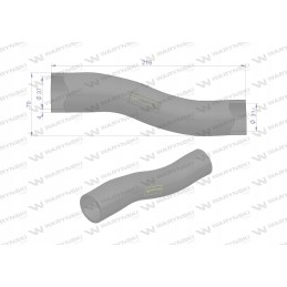 Upper radiator hose case ih 3134506r1 warynski