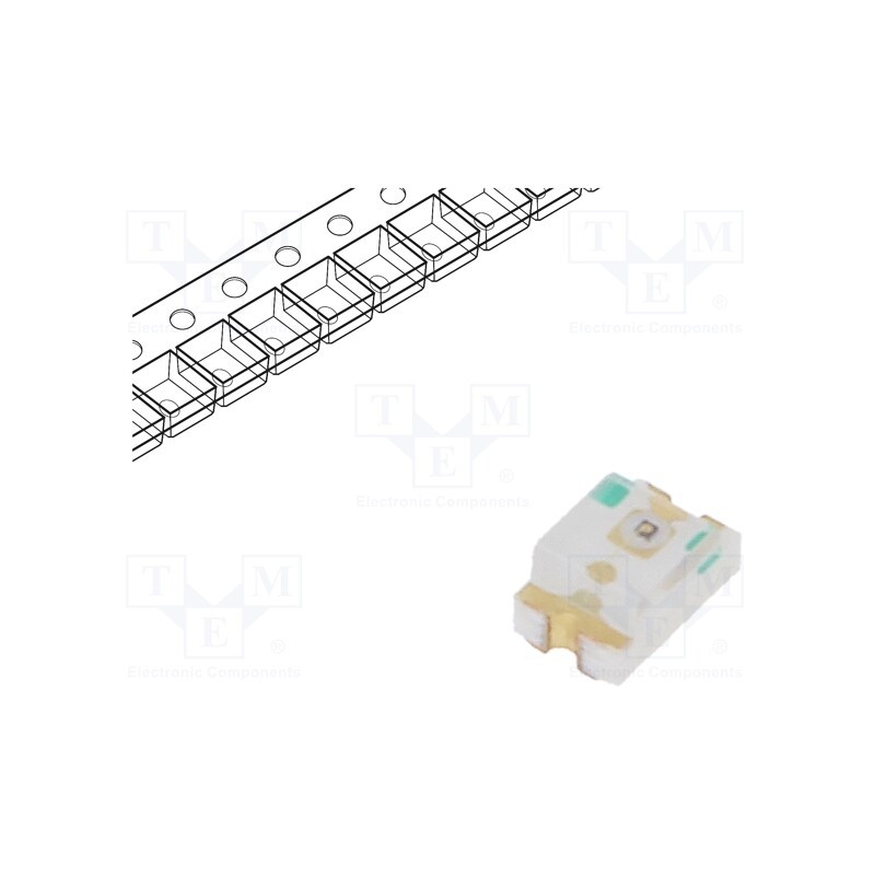 5 pcs x EVERLIGHT - 17-21UYC/S530-A3/4T - LED, SMD, 0805, yellow, 40÷62mcd, 2x1.25x1mm, 140°, 1.7÷2.4V, 20mA