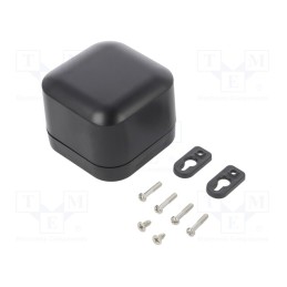 1 pcs x HAMMOND - 1557BA2BK - Enclosure: multipurpose, X: 80mm, Y: 80mm, Z: 60mm, polycarbonate
