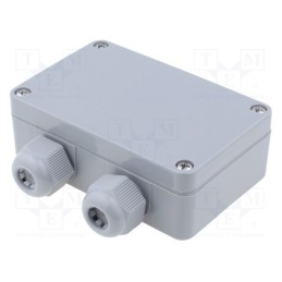 1 pcs x BOPLA - 38102200 - Enclosure: junction box, X: 64mm, Y: 98mm, Z: 34mm, polyamide, IP65