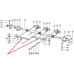 B102780 inclined feeder strip