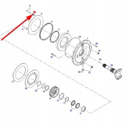 X699316200000 brake disc pressure spring
