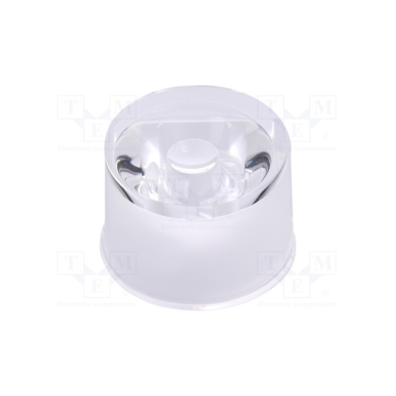 10 pcs x OPTOSUPPLY - OEHW2060GF - LED lens, round, colourless, 60°, with holder