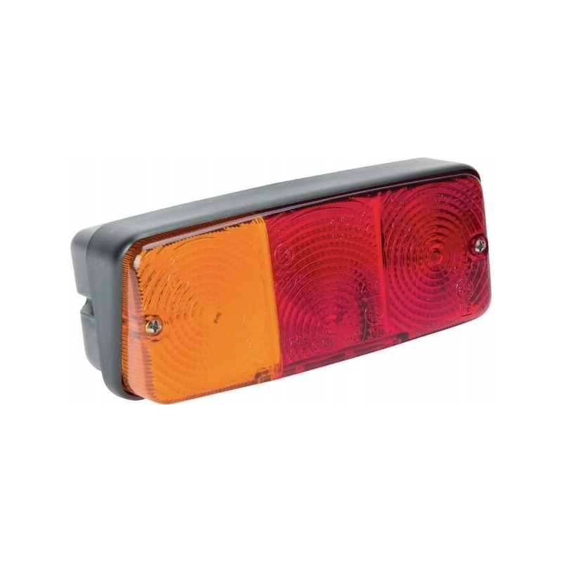 Rear left combination lamp, rectangular, red