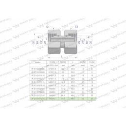 Hydra metric aa m52x2 42l Warynski connector