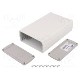1 pcs x TEKO - TEKAL 33.30 - Enclosure: multipurpose, with panel, TEKAL, X: 106mm, Y: 175mm, grey